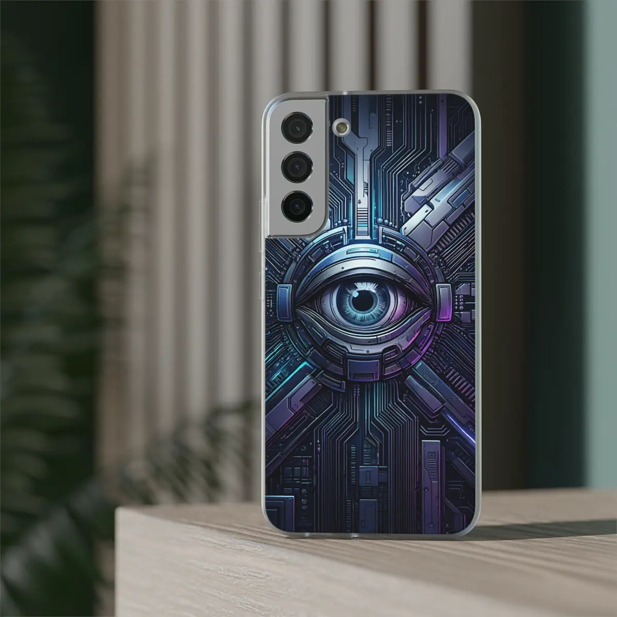 Robot Eye Grid Flexi Phone Case Robot Eye Grid Flexi Phone Case