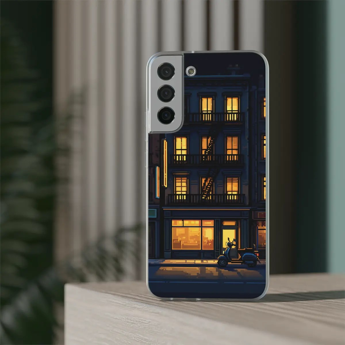 Night Street Glow Flexi Phone Case Night Street Glow Flexi Phone Case