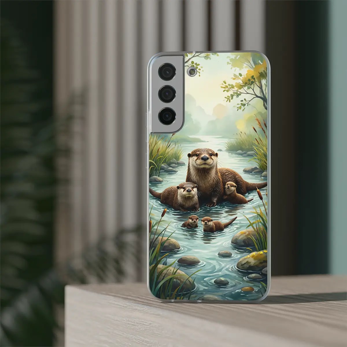 Otter River Drift Flexi Phone Case Otter River Drift Flexi Phone Case