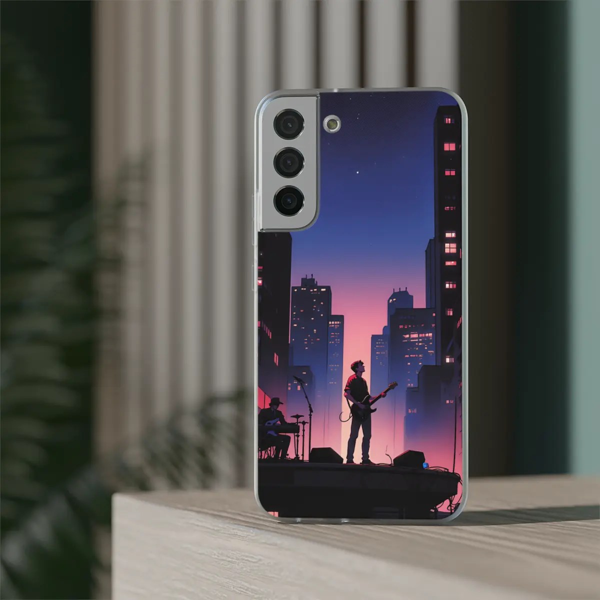 Rooftop Guitar Flexi Phone Case Rooftop Guitar Flexi Phone Case