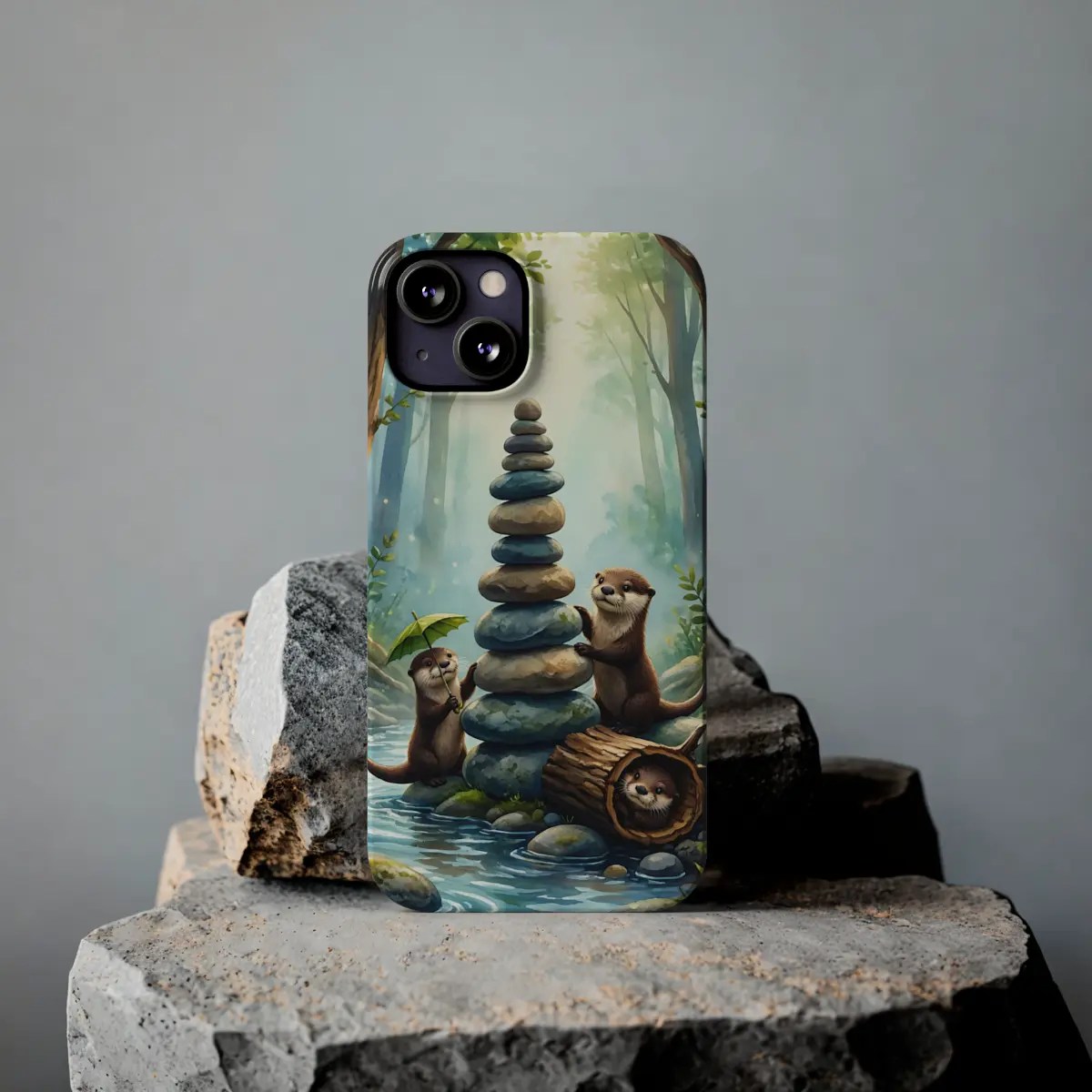 Otter Stone Stack Slim Phone Case Otter Stone Stack Slim Phone Case
