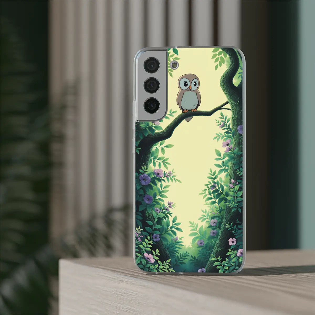 Owl Moonlit Flexi Phone Case Owl Moonlit Flexi Phone Case