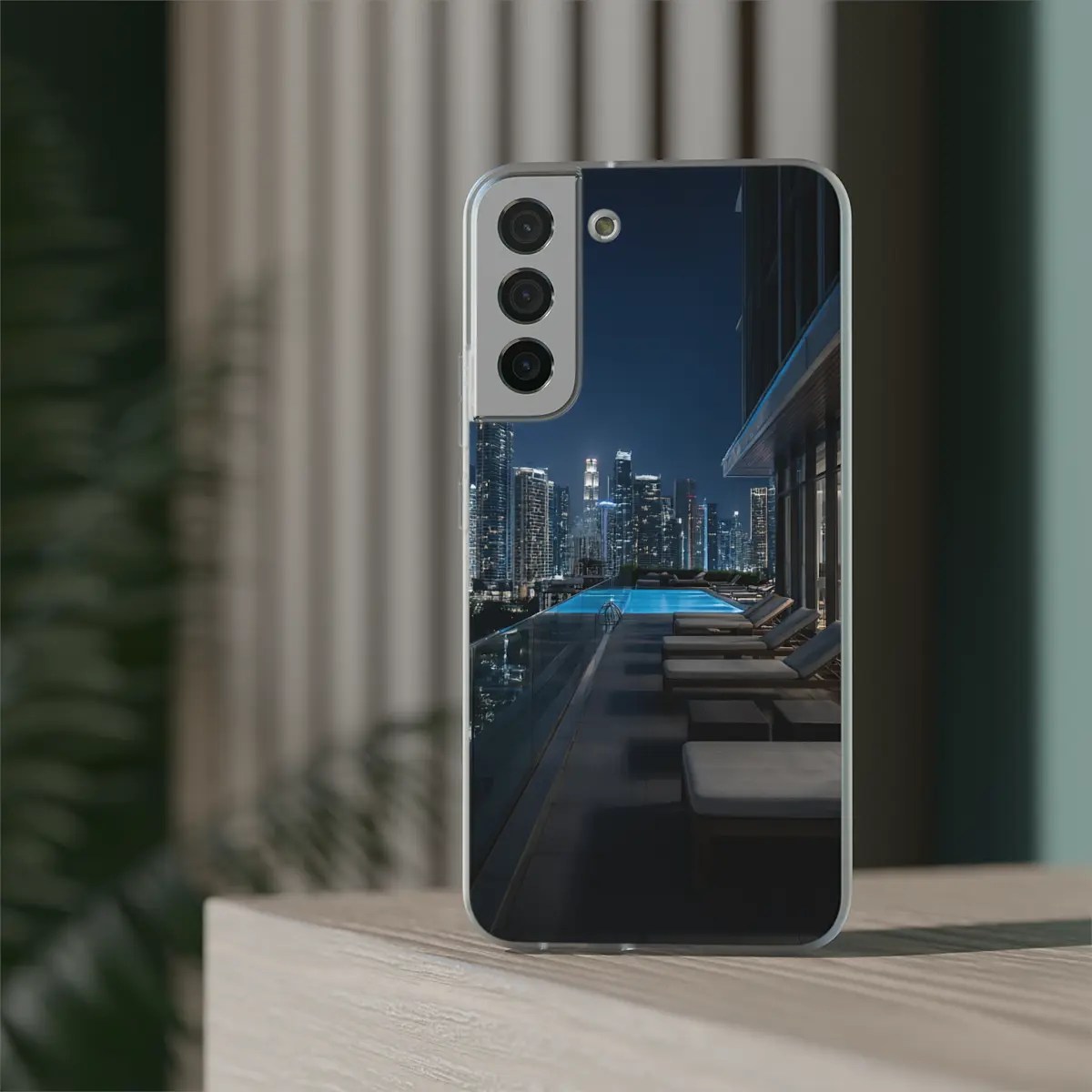Rooftop Skyline Flexi Phone Case Rooftop Skyline Flexi Phone Case