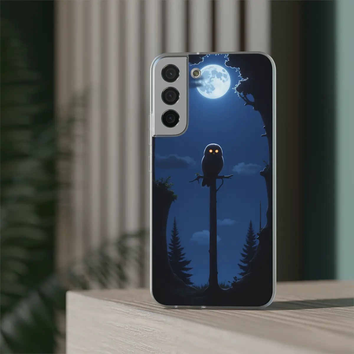 Owl Night Glow Flexi Phone Case Owl Night Glow Flexi Phone Case