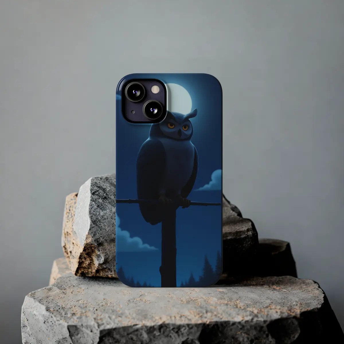 Owl Night Glow Slim Phone Case Owl Night Glow Slim Phone Case