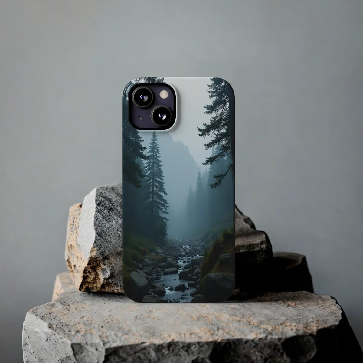 Misty Pine Valley Slim Phone Case Misty Pine Valley Slim Phone Case