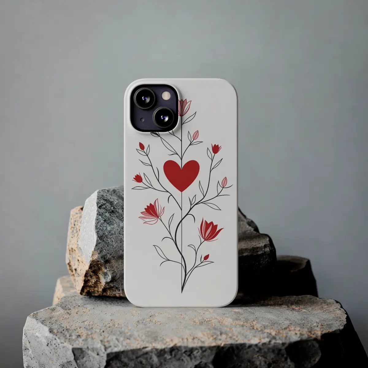 Rose Heart Bloom Slim Phone Case Rose Heart Bloom Slim Phone Case