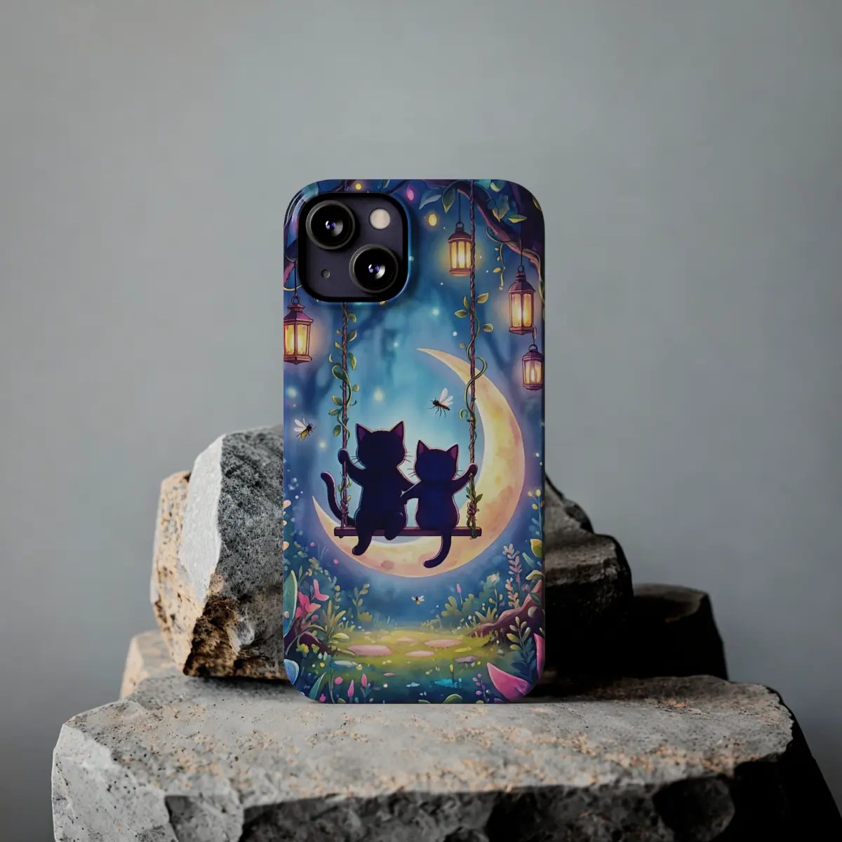 Moonlit Kittens Slim Phone Case Moonlit Kittens Slim Phone Case