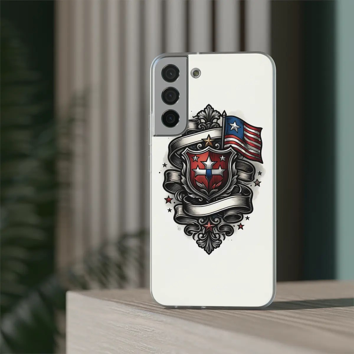 Patriotic Crest Flexi Phone Case Patriotic Crest Flexi Phone Case