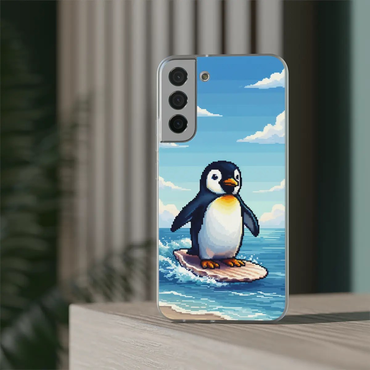 Penguin Surf Flexi Phone Case Penguin Surf Flexi Phone Case