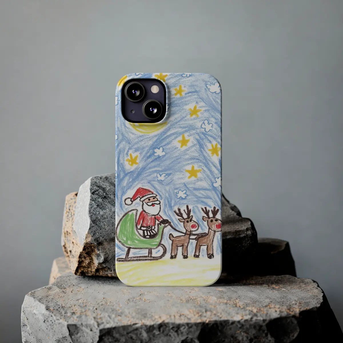 Santa Sleigh Sky Slim Phone Case Santa Sleigh Sky Slim Phone Case