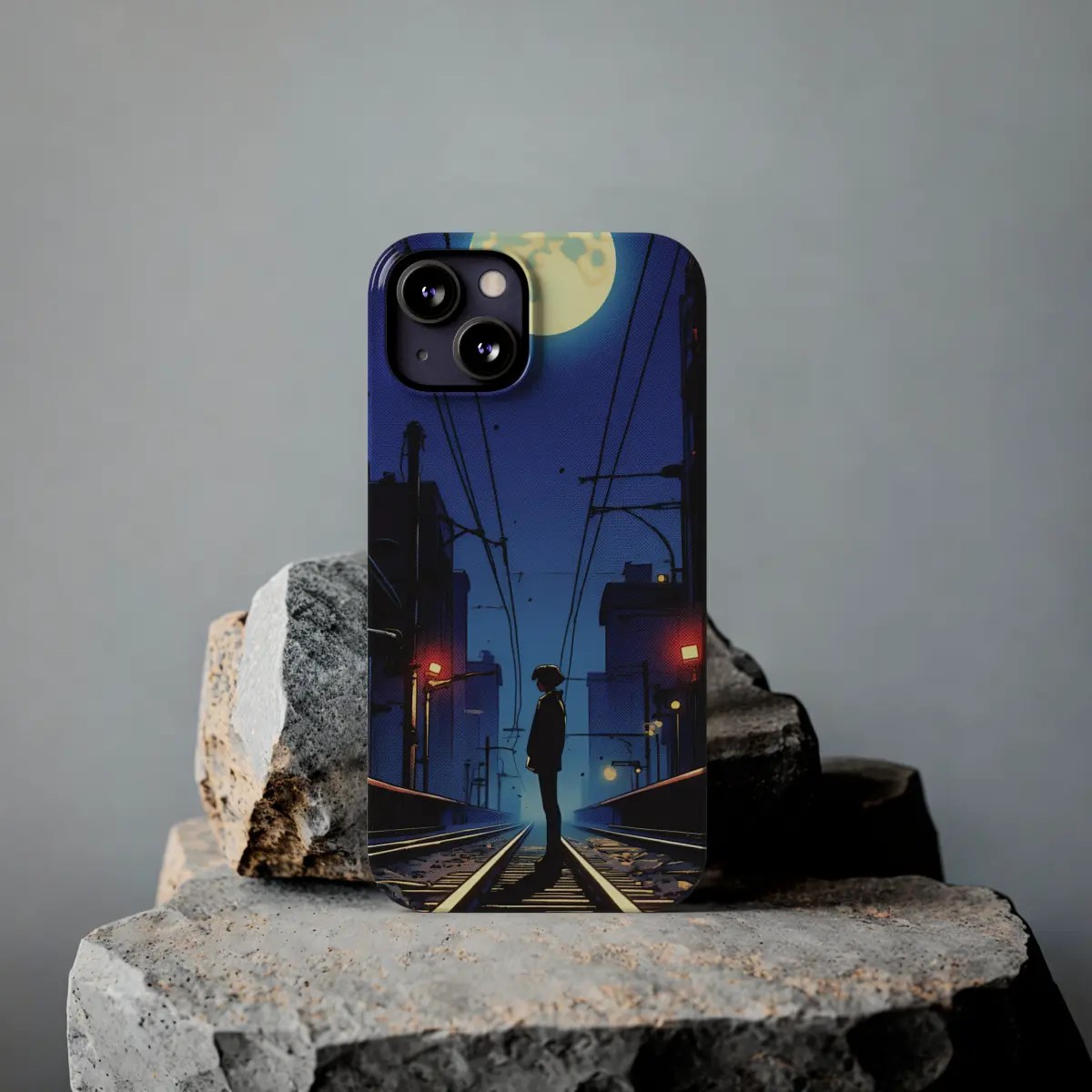 Moon Rail Night Slim Phone Case Moon Rail Night Slim Phone Case