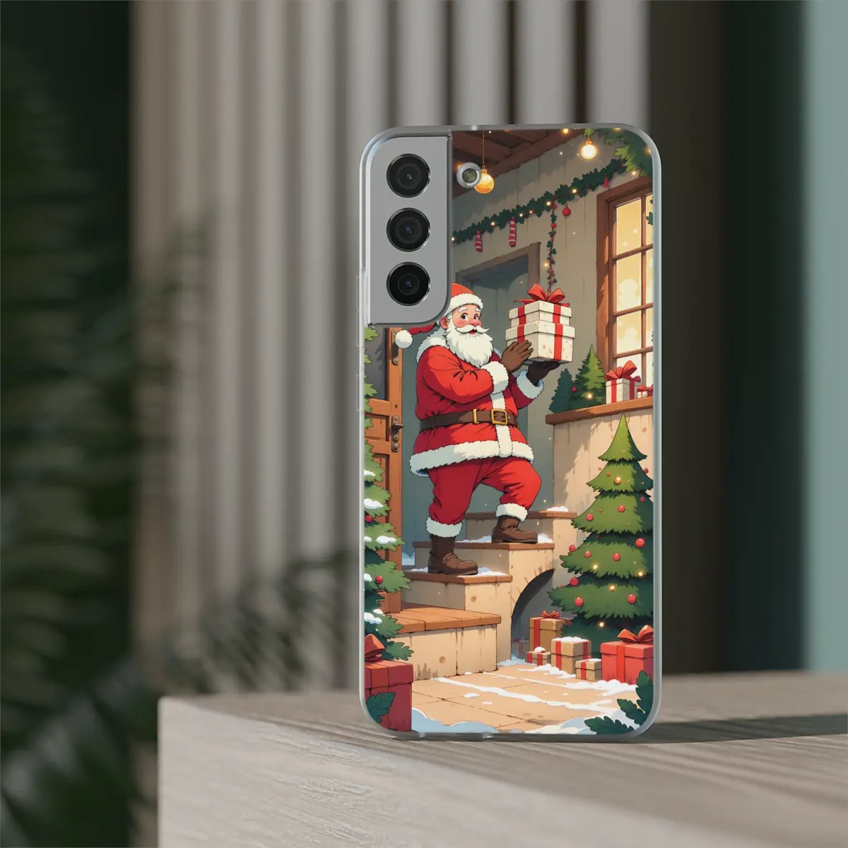 Santa Stairway Flexi Phone Case Santa Stairway Flexi Phone Case