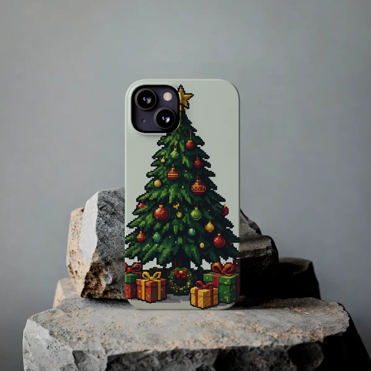 Pixel Christmas Slim Phone Case Pixel Christmas Slim Phone Case