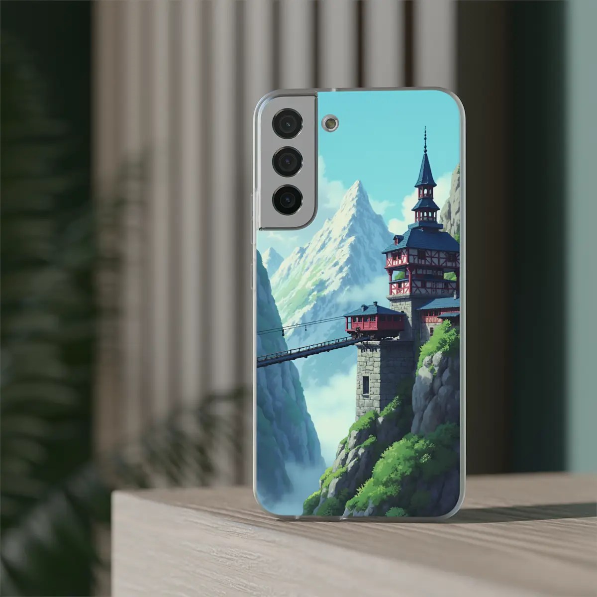 Mountain Rail Stop Flexi Phone Case Mountain Rail Stop Flexi Phone Case