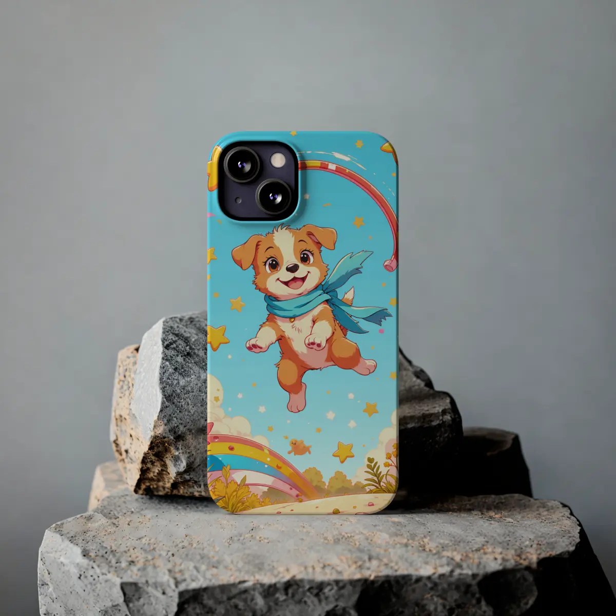Puppy Star Jump Slim Phone Case Puppy Star Jump Slim Phone Case