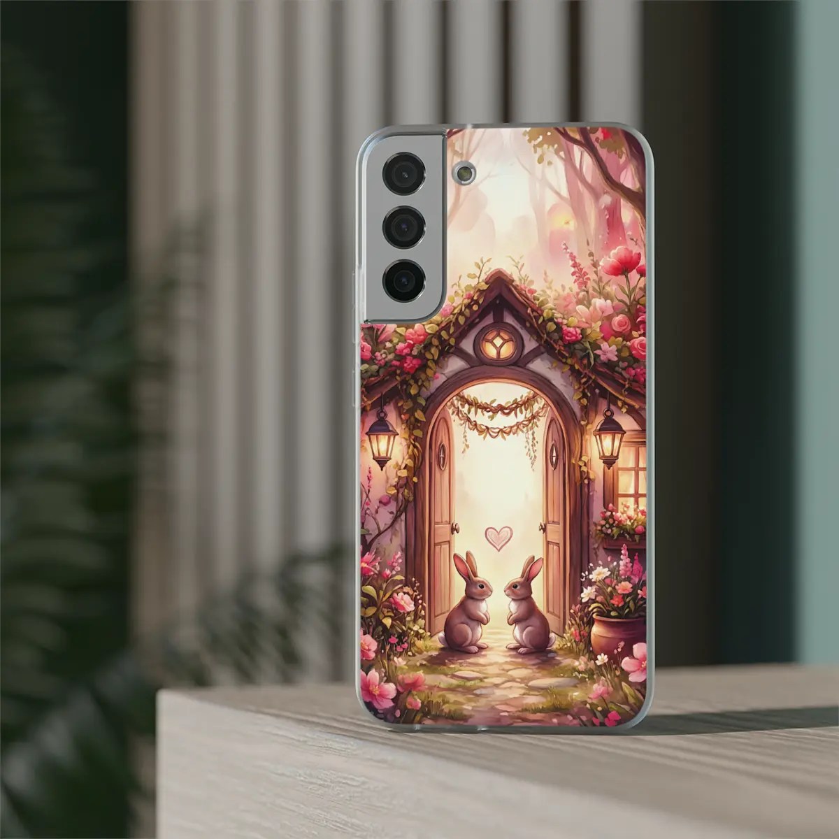 Rabbit Heart Door Flexi Phone Case Rabbit Heart Door Flexi Phone Case