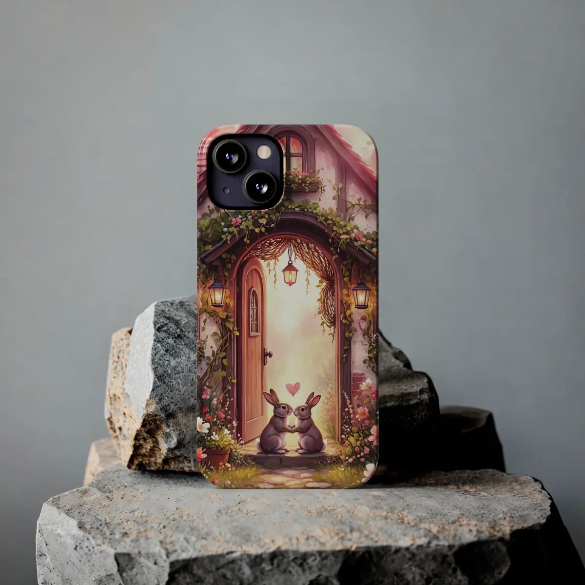 Rabbit Heart Door Slim Phone Case Rabbit Heart Door Slim Phone Case