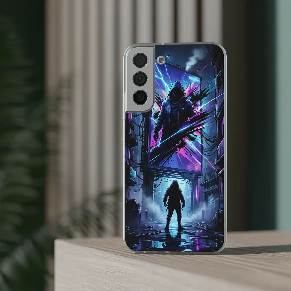 Neon Alley Escape Flexi Phone Case Neon Alley Escape Flexi Phone Case