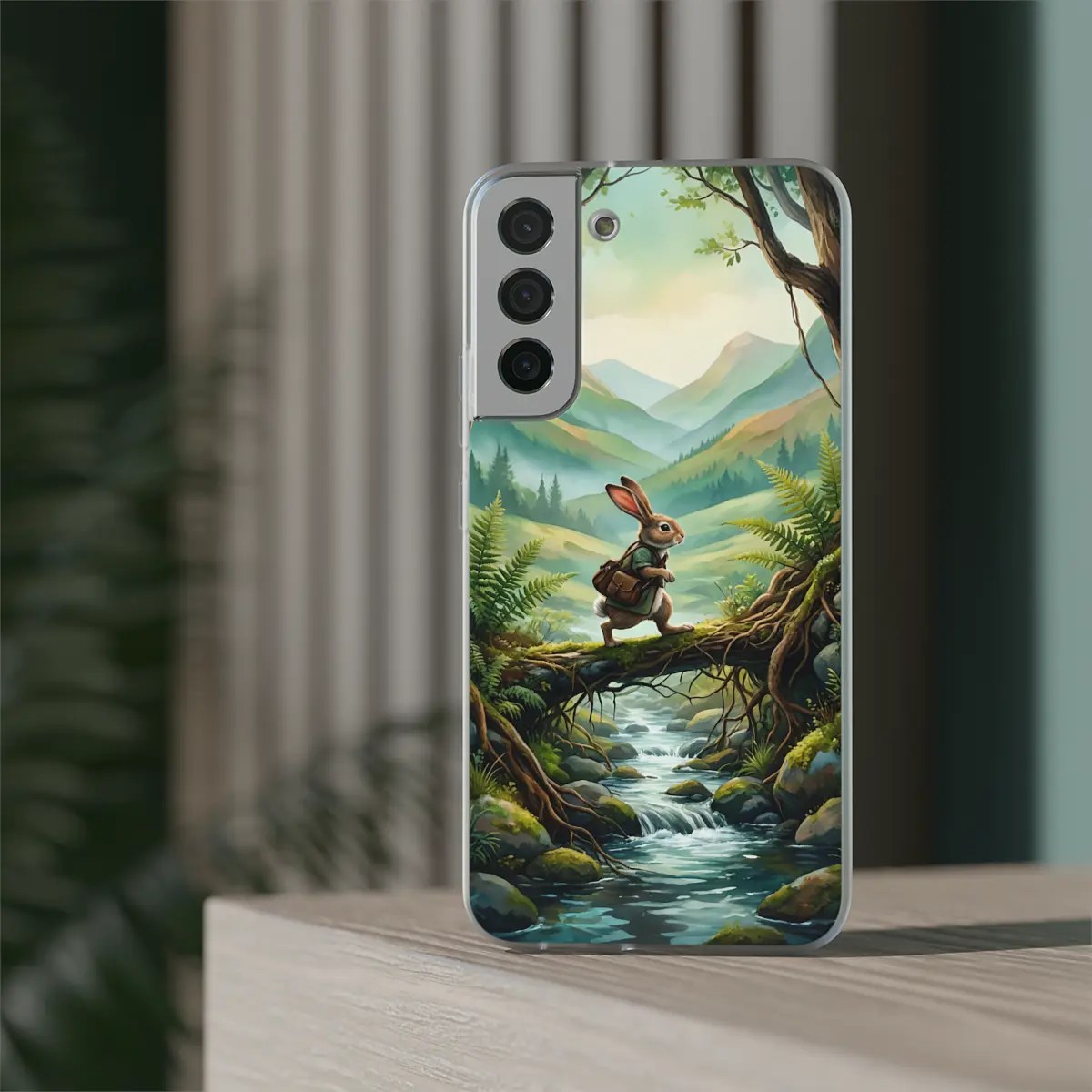 Rabbit Crossing Flexi Phone Case Rabbit Crossing Flexi Phone Case