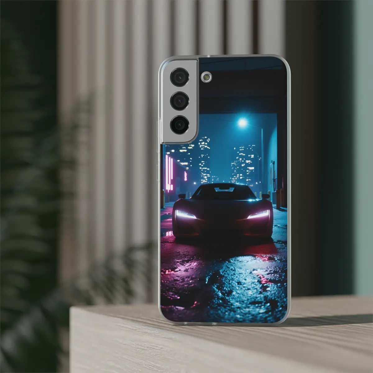 Neon Car Rise Flexi Phone Case Neon Car Rise Flexi Phone Case
