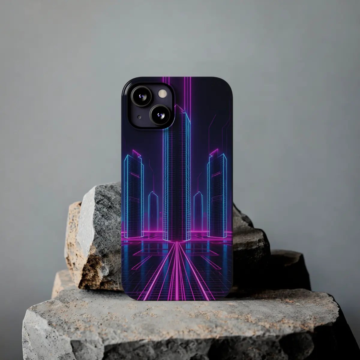 Neon Chip Skyline Slim Phone Case Neon Chip Skyline Slim Phone Case
