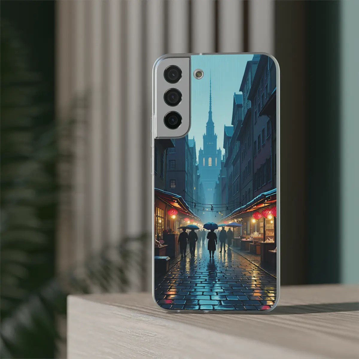 Rainy City Walk Flexi Phone Case Rainy City Walk Flexi Phone Case
