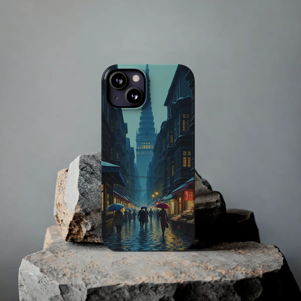 Rainy City Walk Slim Phone Case Rainy City Walk Slim Phone Case