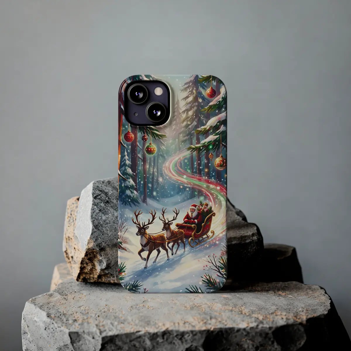 Sleigh Snow Trail Slim Phone Case Sleigh Snow Trail Slim Phone Case