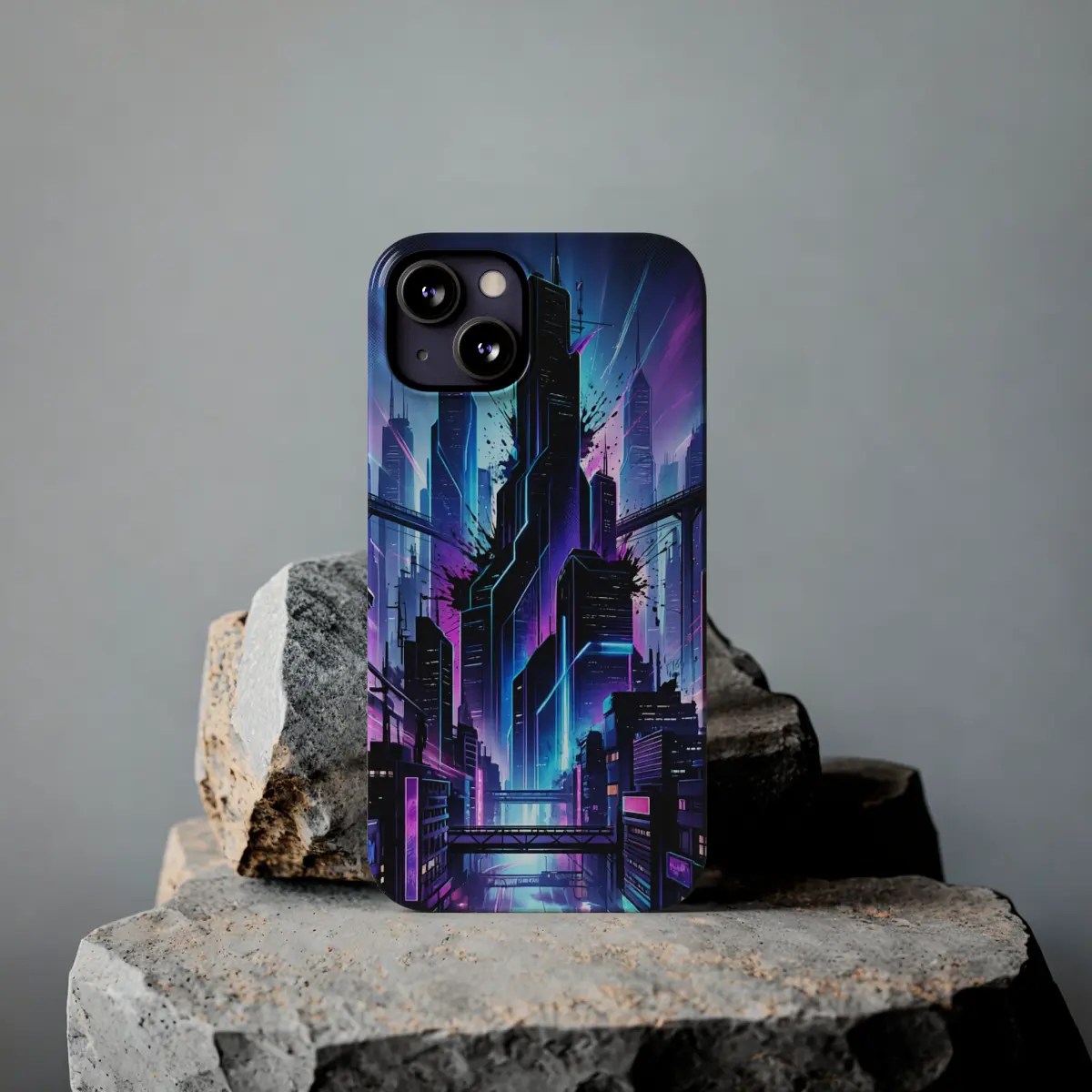 Neon City Glow Slim Phone Case Neon City Glow Slim Phone Case