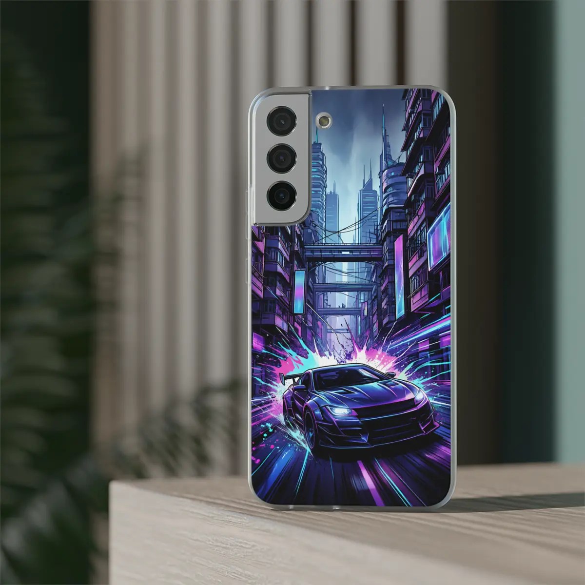 Neon City Chase Flexi Phone Case Neon City Chase Flexi Phone Case