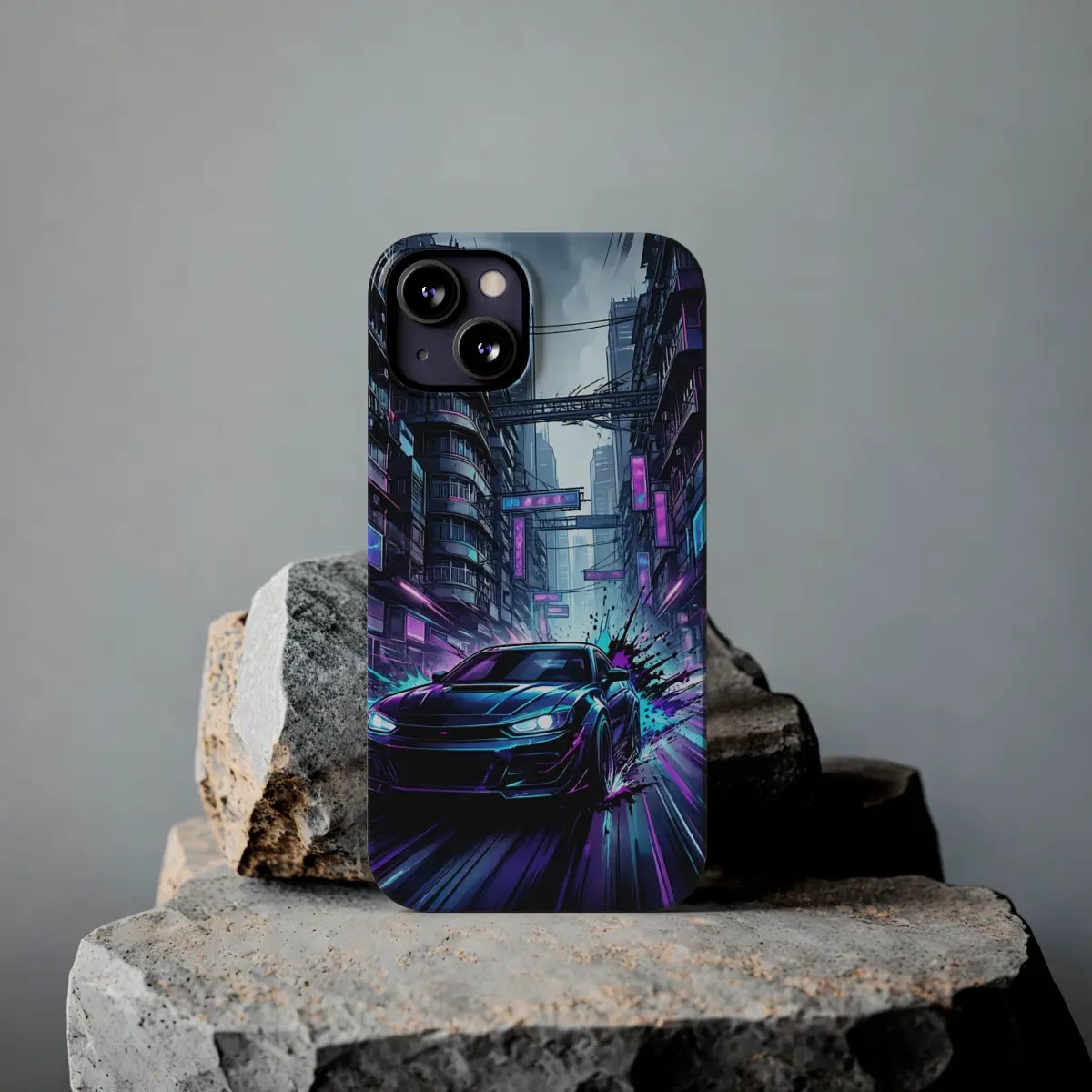 Neon City Chase Slim Phone Case Neon City Chase Slim Phone Case