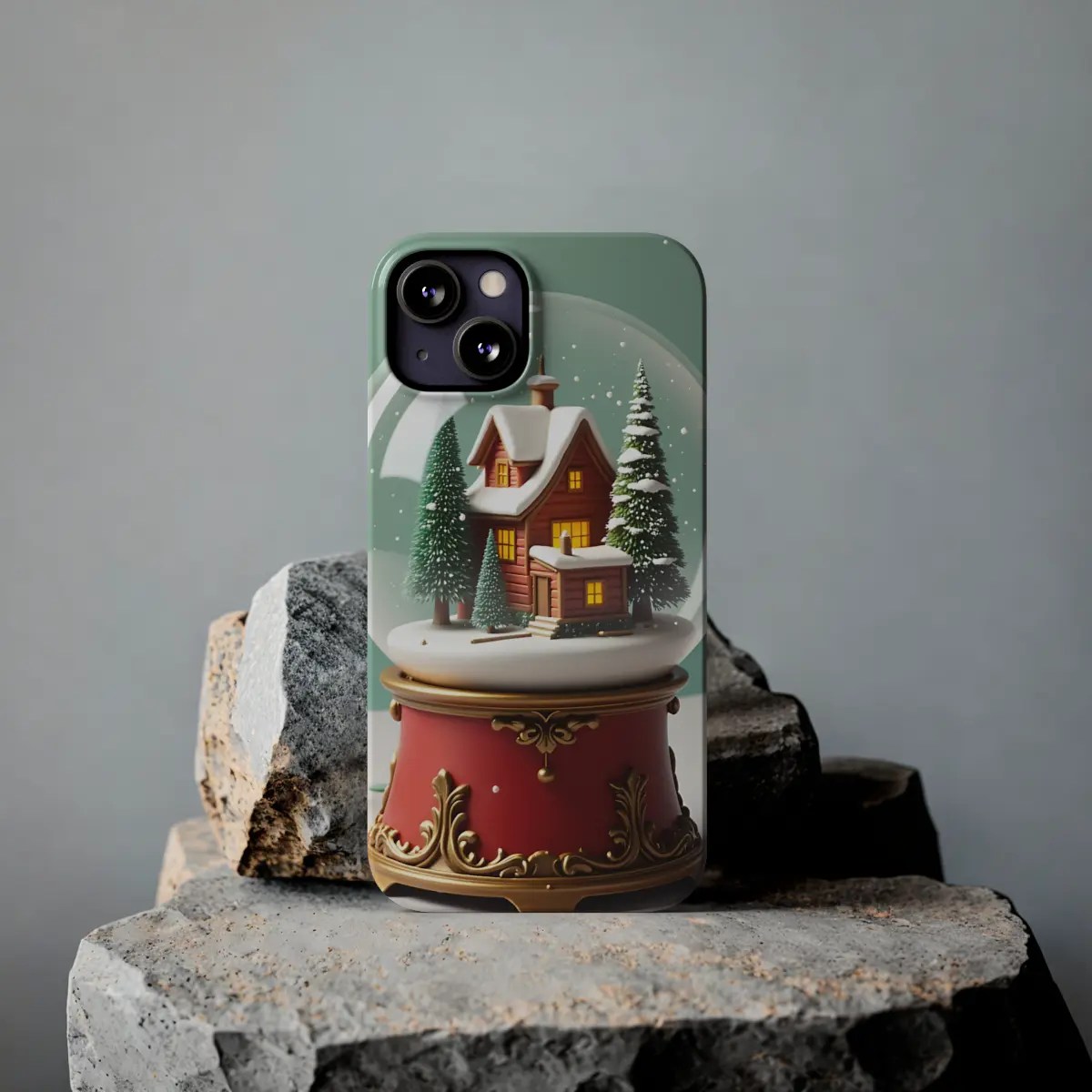 Snow Globe Village Slim Phone Case Snow Globe Village Slim Phone Case