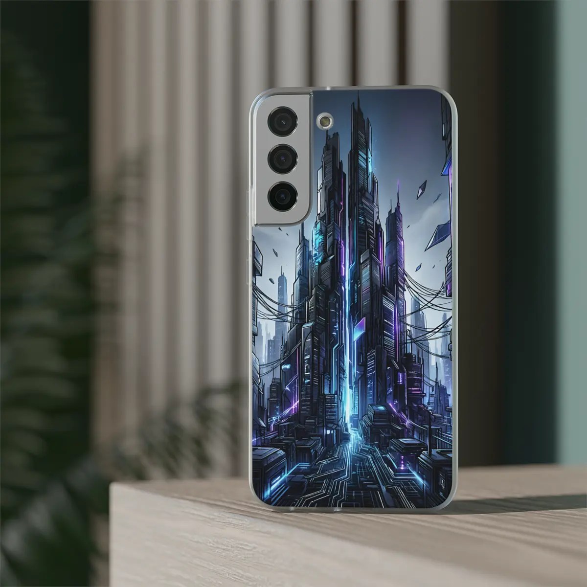 Neon City Rise Flexi Phone Case Neon City Rise Flexi Phone Case