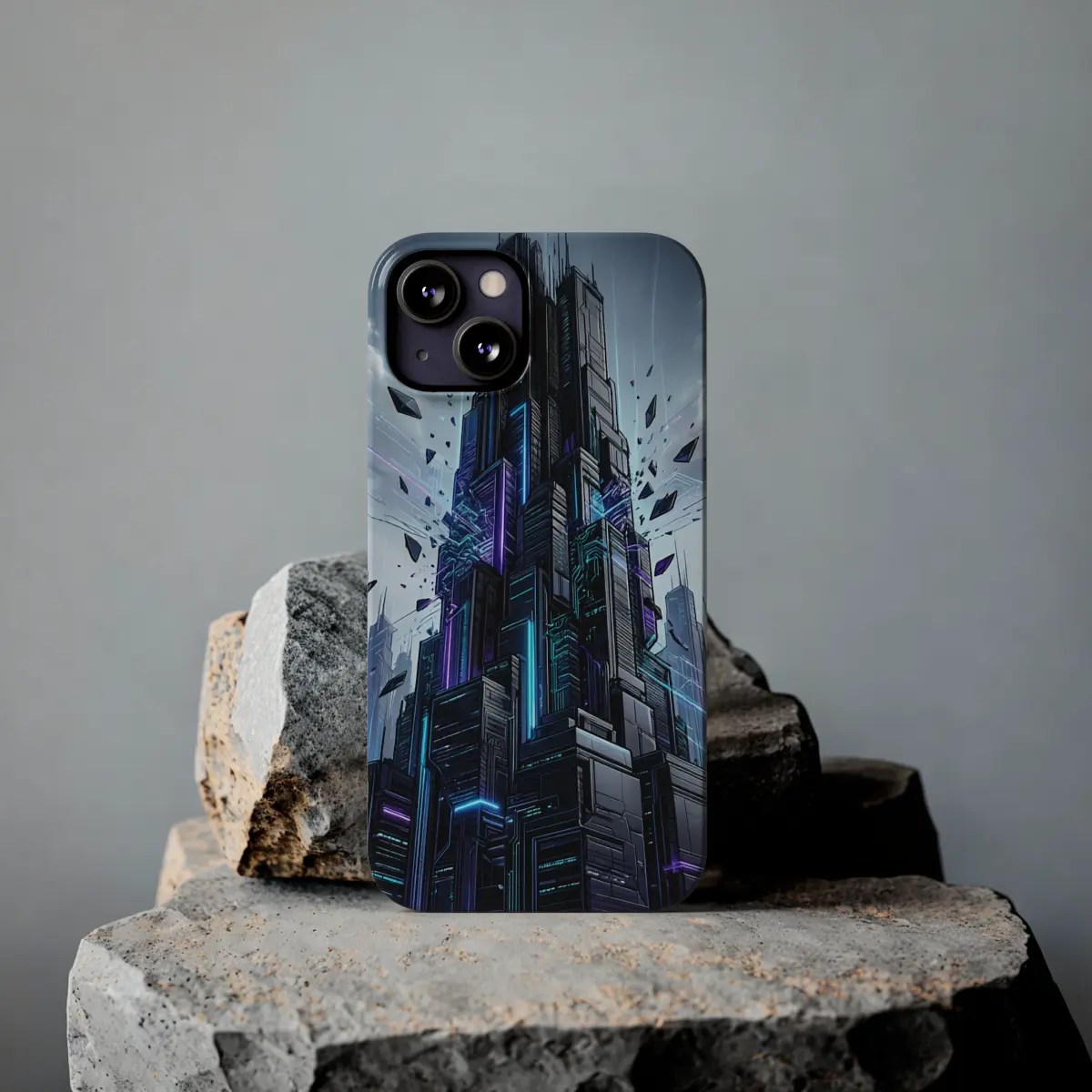 Neon City Rise Slim Phone Case Neon City Rise Slim Phone Case