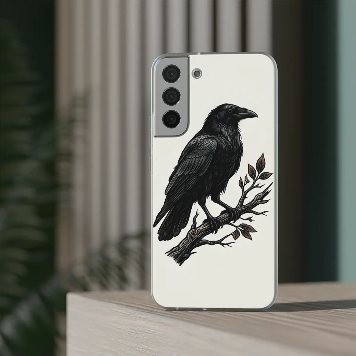 Raven Branch Flexi Phone Case Raven Branch Flexi Phone Case