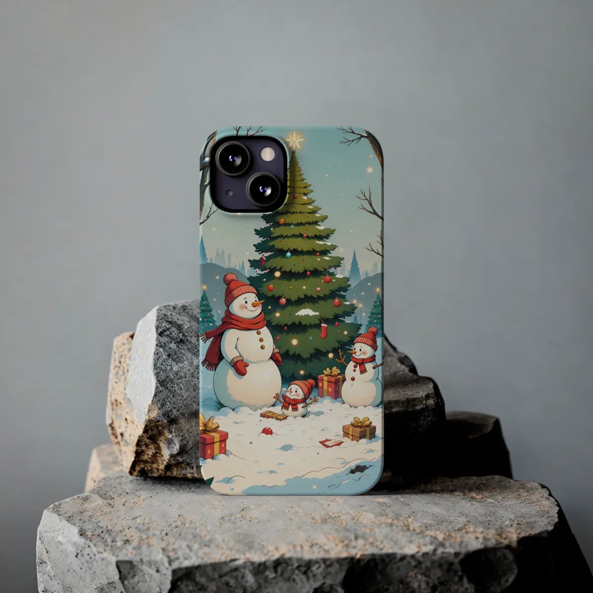 Snowman Holiday Slim Phone Case Snowman Holiday Slim Phone Case