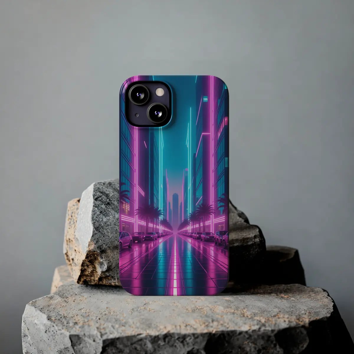Neon City Street Slim Phone Case Neon City Street Slim Phone Case