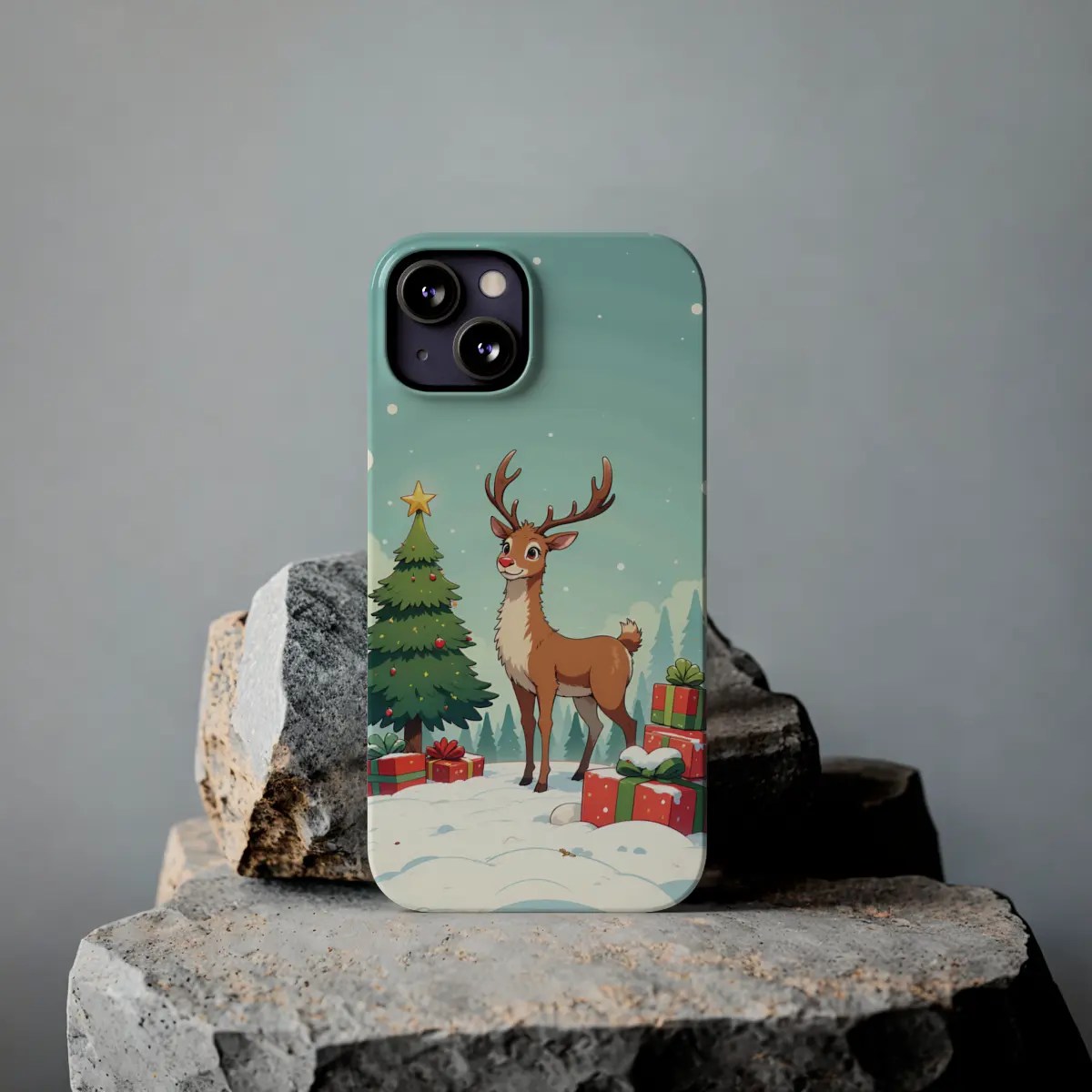 Reindeer Cheer Slim Phone Case Reindeer Cheer Slim Phone Case