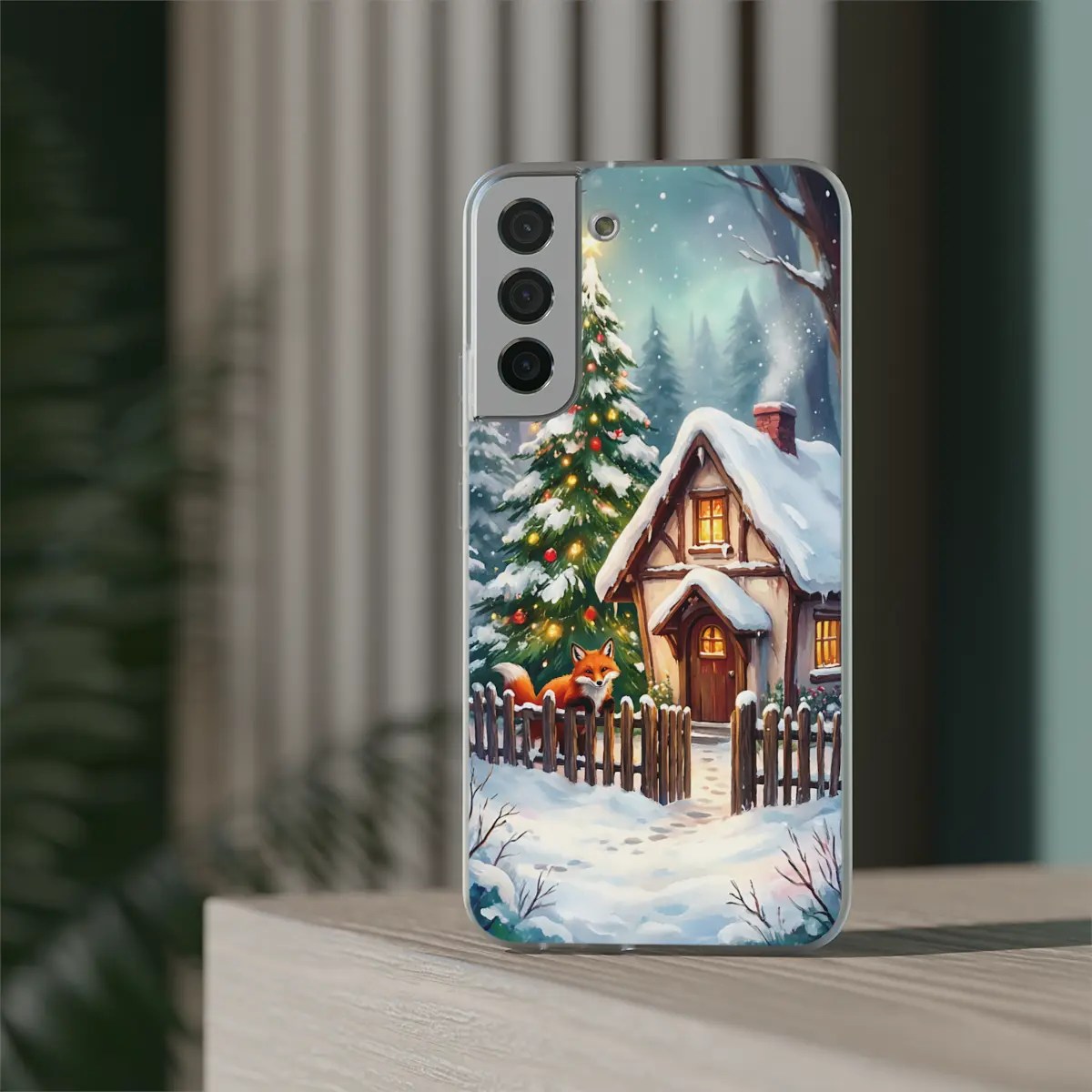 Snowy Cottage Flexi Phone Case Snowy Cottage Flexi Phone Case