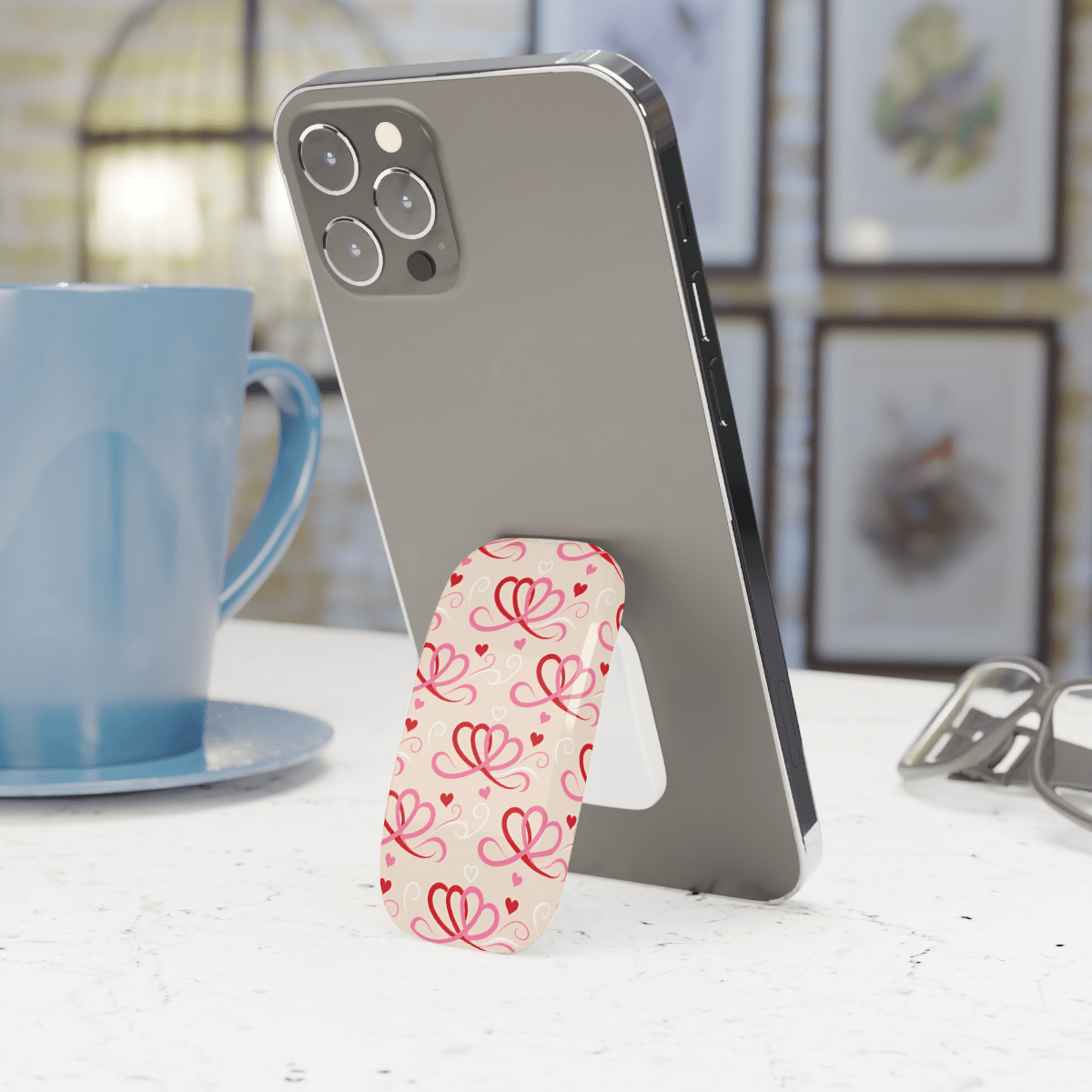 Heart Ribbon Click-On Grip Heart Ribbon Click-On Grip
