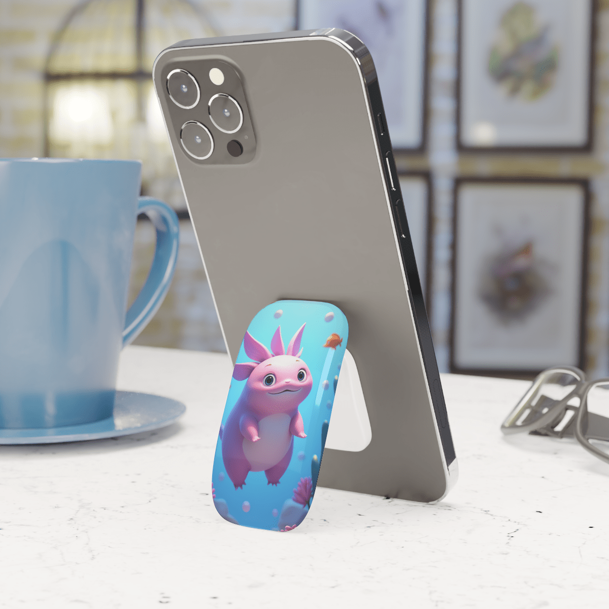 Axolotl Bubble Click-On Grip Axolotl Bubble Click-On Grip