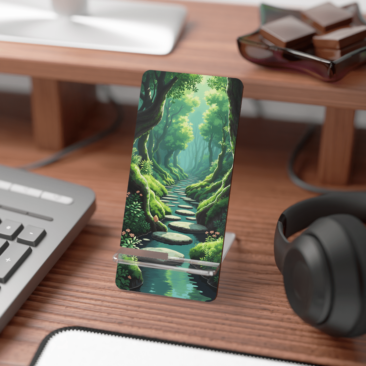 Forest Stream Phone Display Stand Forest Stream Phone Display Stand