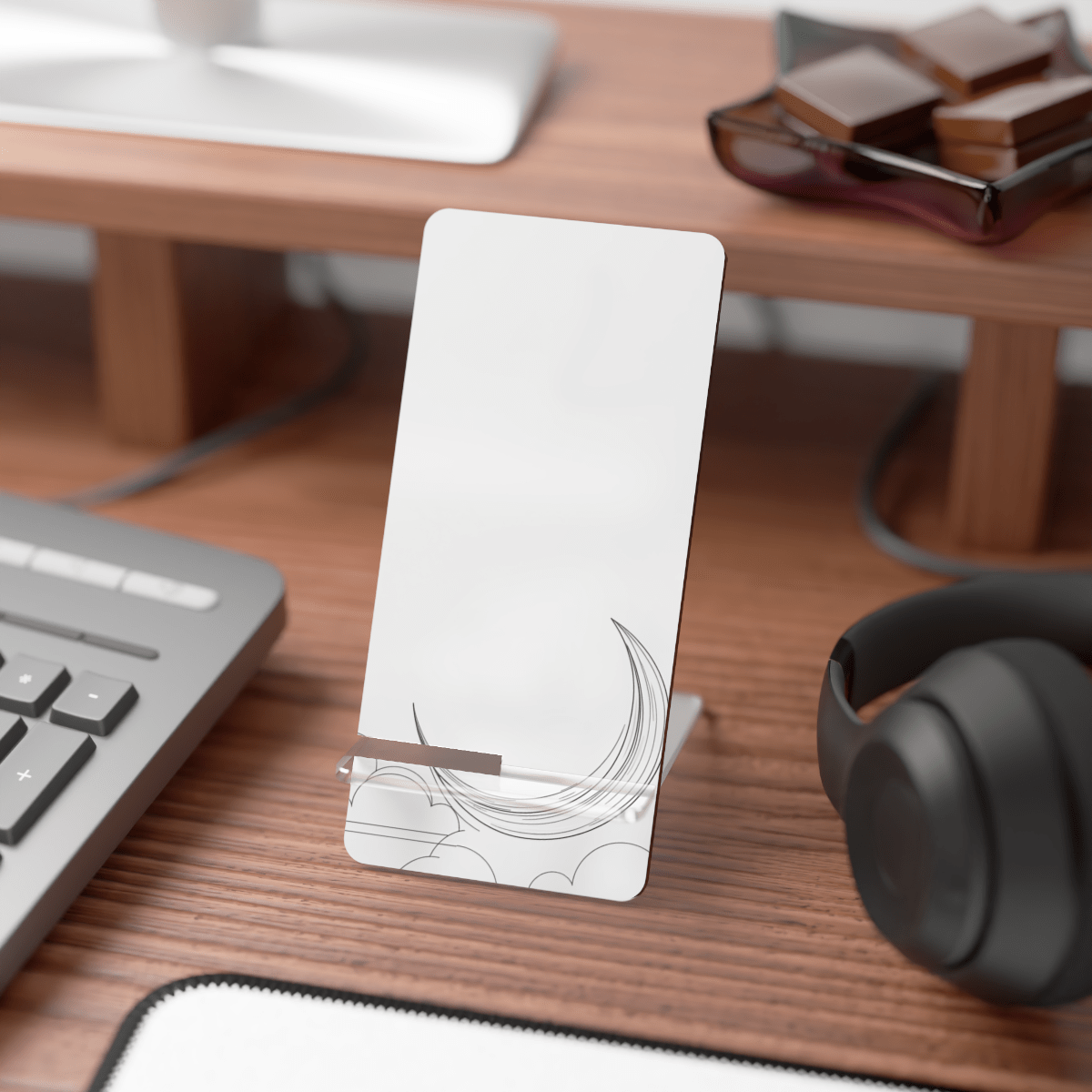 Moon Orbit Lines Phone Display Stand Moon Orbit Lines Phone Display Stand