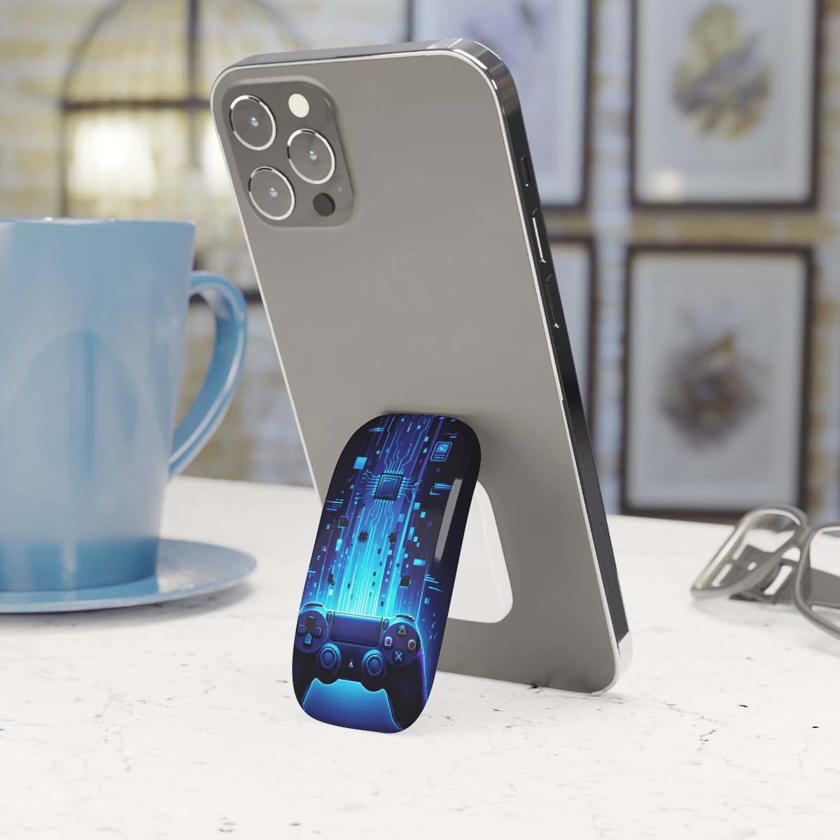 Glowing Game Stream Click-On Grip Glowing Game Stream Click-On Grip