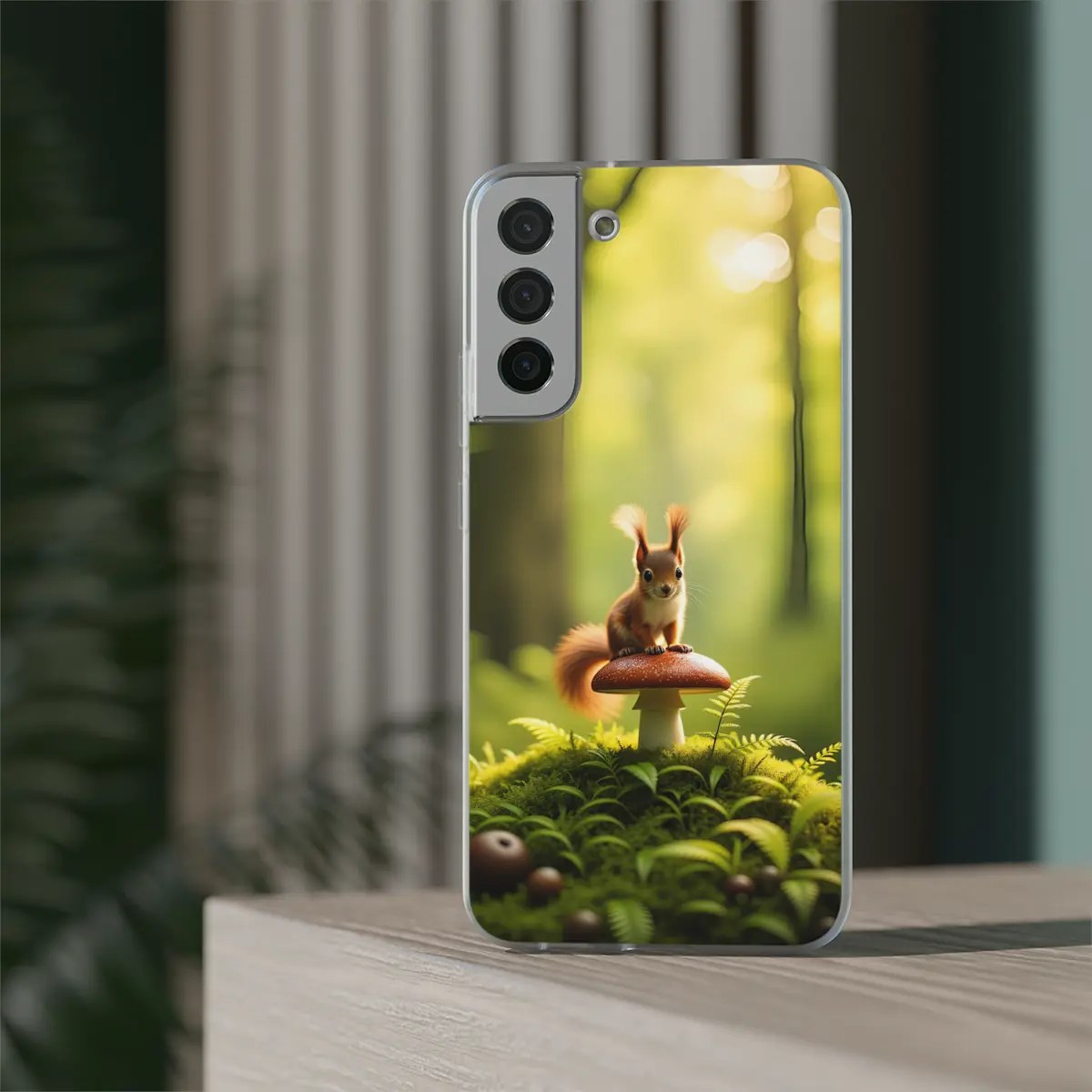 Squirrel Mushroom Flexi Phone Case Squirrel Mushroom Flexi Phone Case