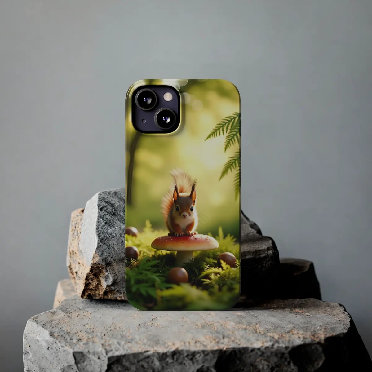 Squirrel Mushroom Slim Phone Case Squirrel Mushroom Slim Phone Case