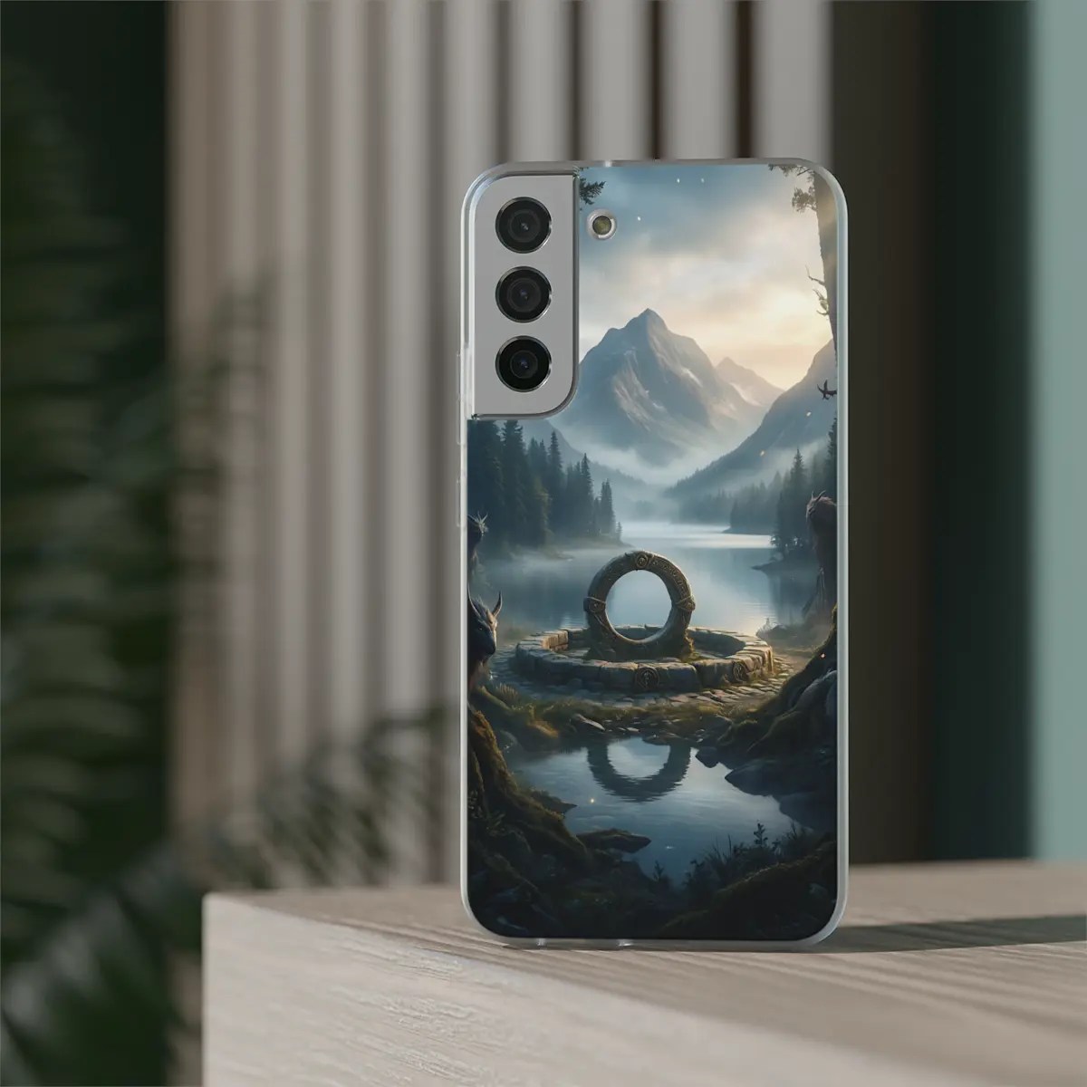 Stone Lake Dawn Flexi Phone Case Stone Lake Dawn Flexi Phone Case
