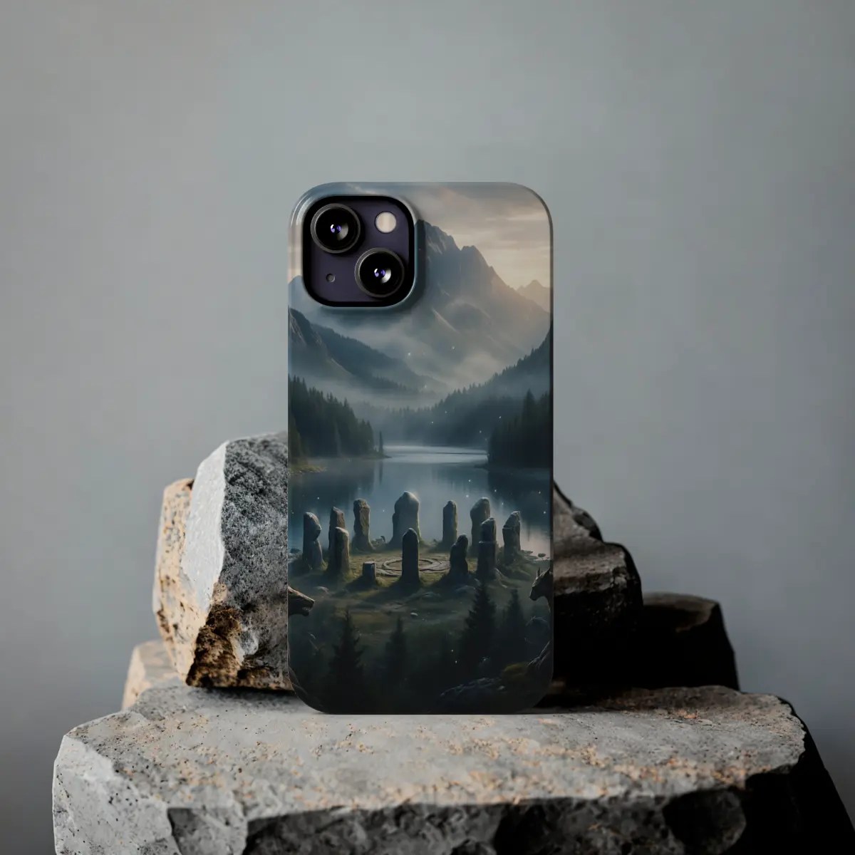 Stone Lake Dawn Slim Phone Case Stone Lake Dawn Slim Phone Case