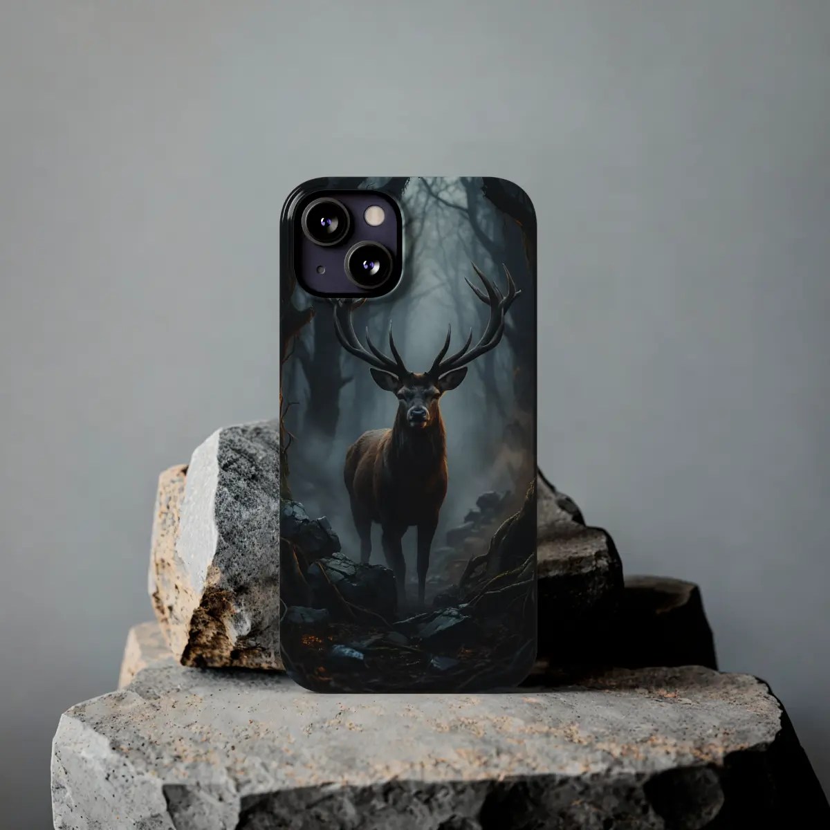 Stag in Mist Slim Phone Case Stag in Mist Slim Phone Case